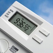 The times that both heating and hot water are on can be controlled by a central heating programmer.
